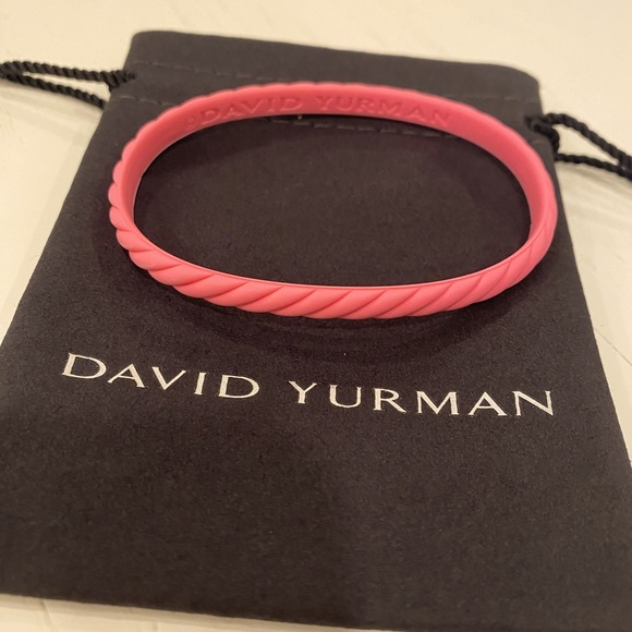 David Yurman Accessories - Brand New David Yurman 6mm Rubber Bracelet-pink- size small- comes w/dust bag